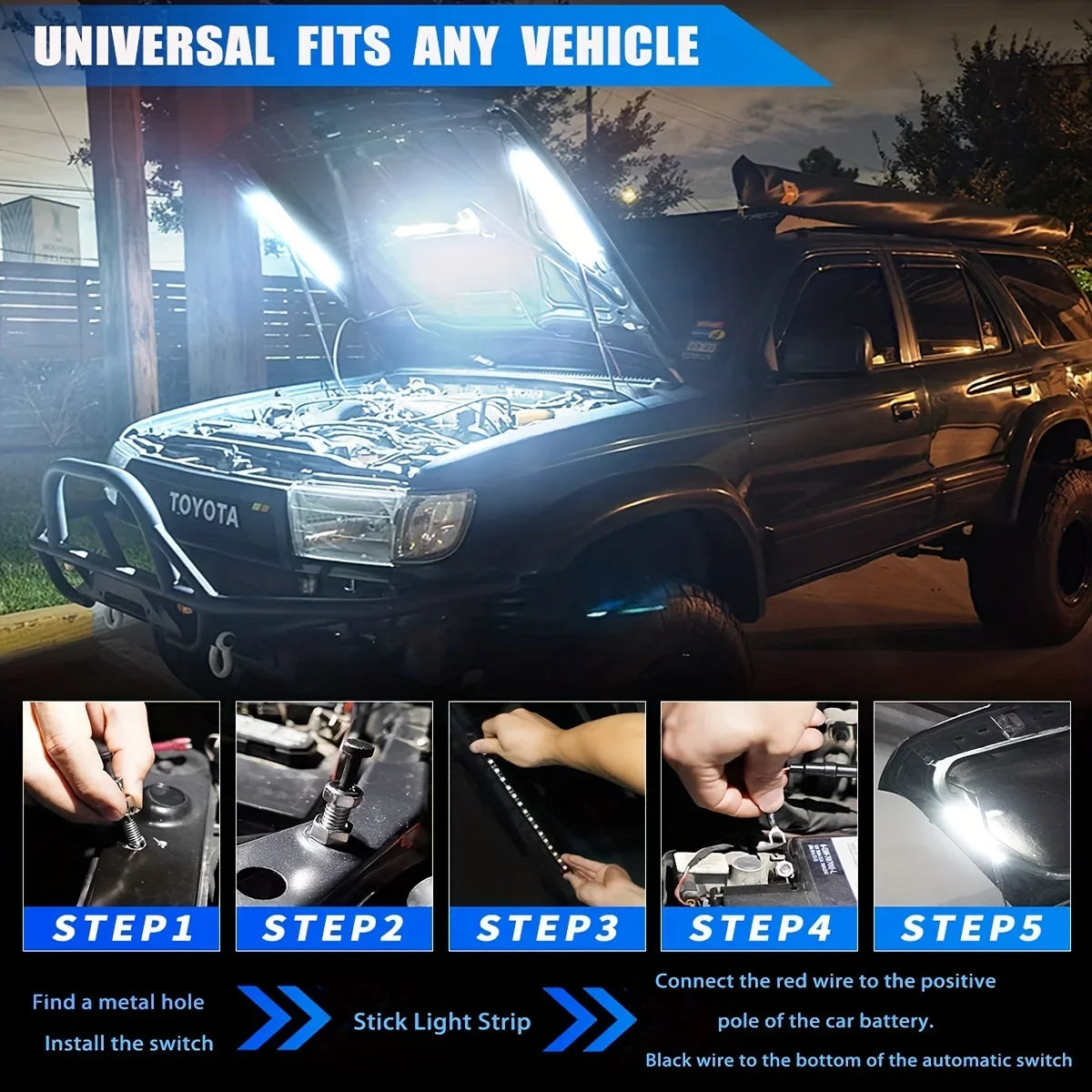 Universal LED Under-Hood Light Bar Kit