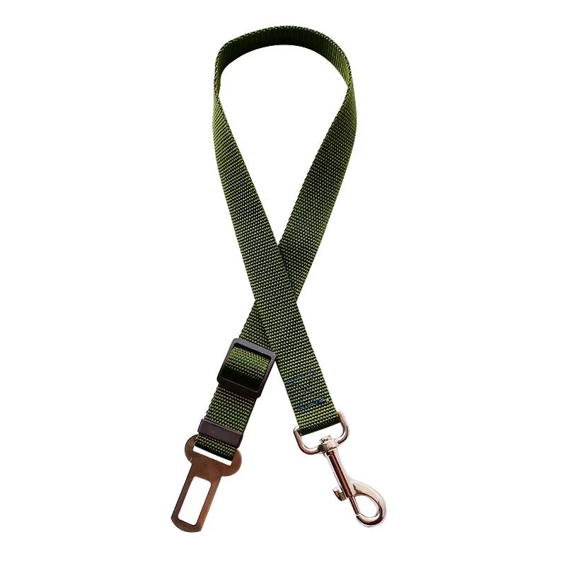 New Adjustable Dog Car Seat Belt Retractable Pet Safety Leash Crash-Proof Vehicle Travel Essential for Dogs