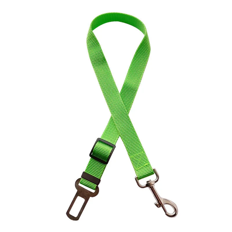New Adjustable Dog Car Seat Belt Retractable Pet Safety Leash Crash-Proof Vehicle Travel Essential for Dogs