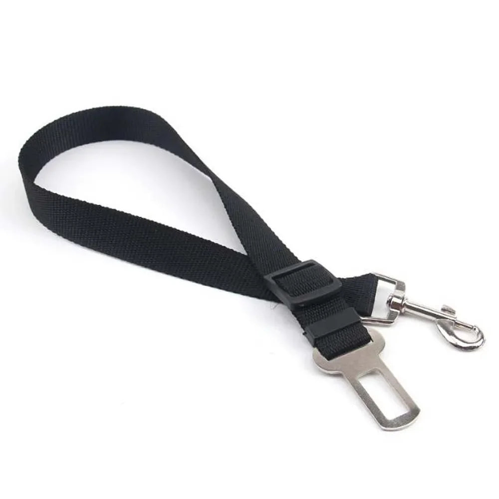 New Adjustable Dog Car Seat Belt Retractable Pet Safety Leash Crash-Proof Vehicle Travel Essential for Dogs