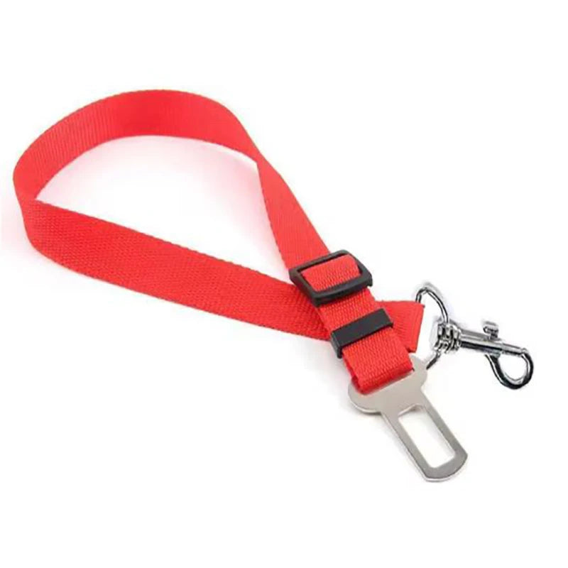 New Adjustable Dog Car Seat Belt Retractable Pet Safety Leash Crash-Proof Vehicle Travel Essential for Dogs