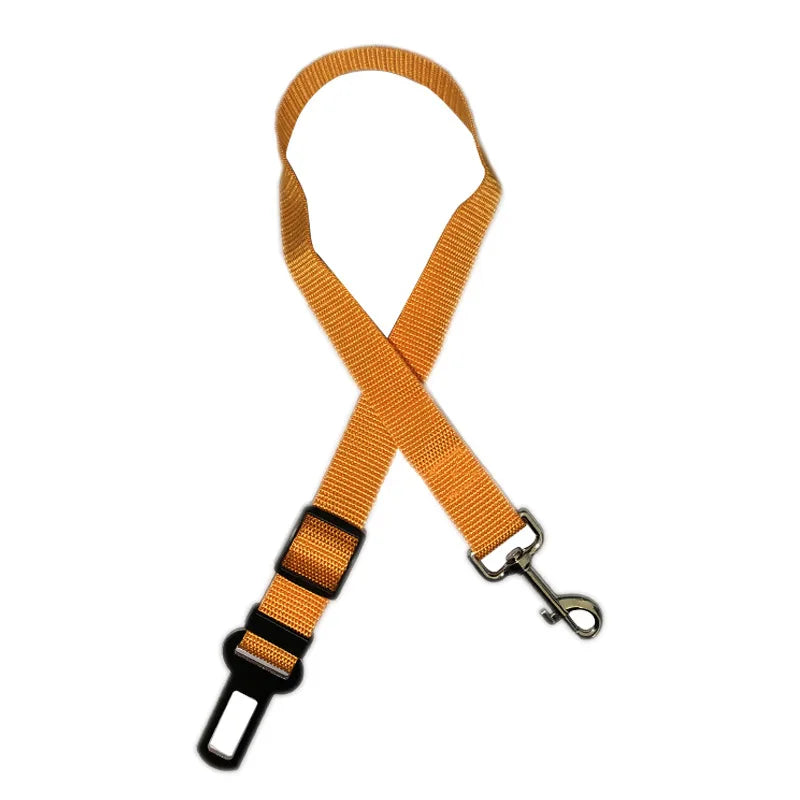 New Adjustable Dog Car Seat Belt Retractable Pet Safety Leash Crash-Proof Vehicle Travel Essential for Dogs
