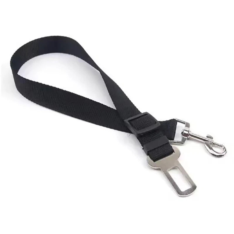 New Adjustable Dog Car Seat Belt Retractable Pet Safety Leash Crash-Proof Vehicle Travel Essential for Dogs