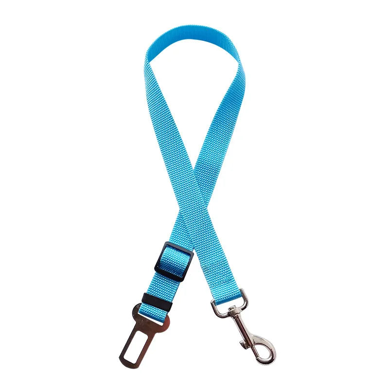 New Adjustable Dog Car Seat Belt Retractable Pet Safety Leash Crash-Proof Vehicle Travel Essential for Dogs
