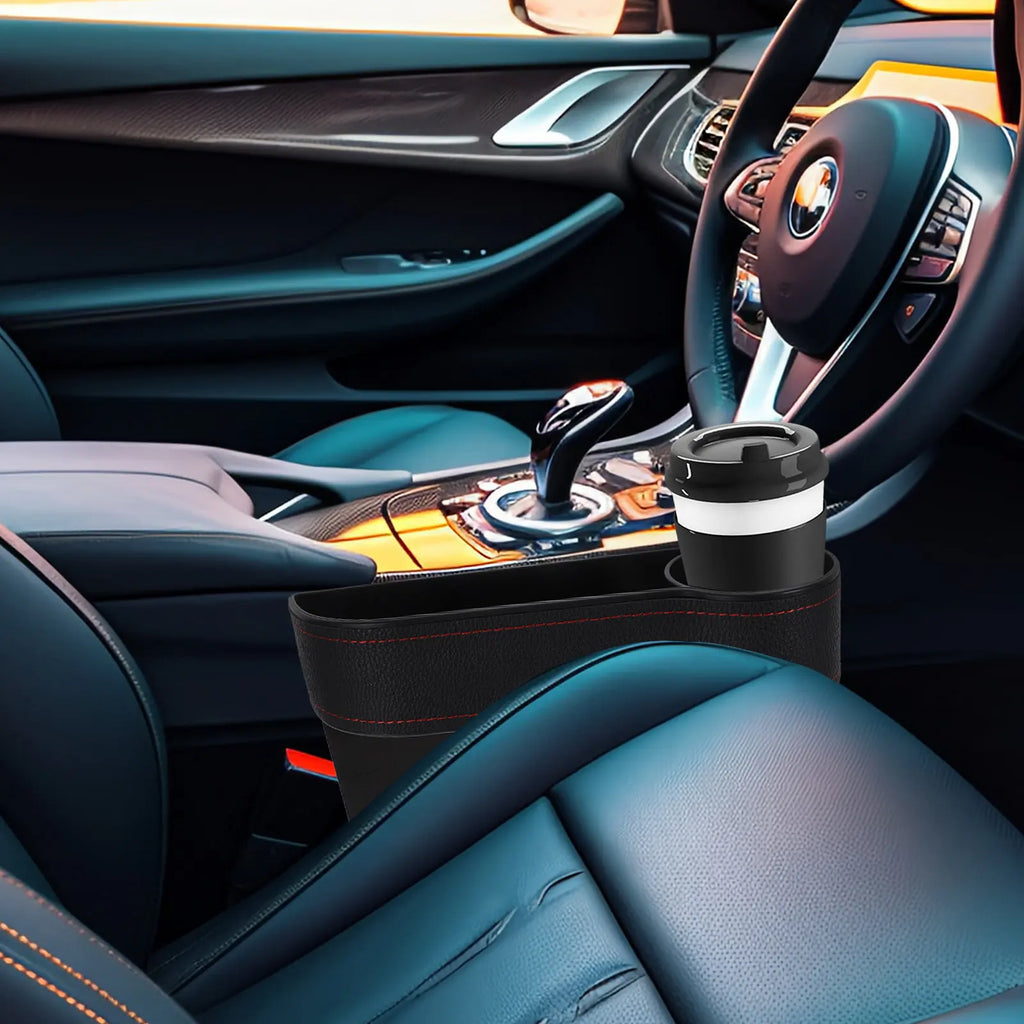 Car Seat Gap Storage Container ABS Rhinestone Design Front Passenger Multifunctional Sundries Case Organizer for GPS
