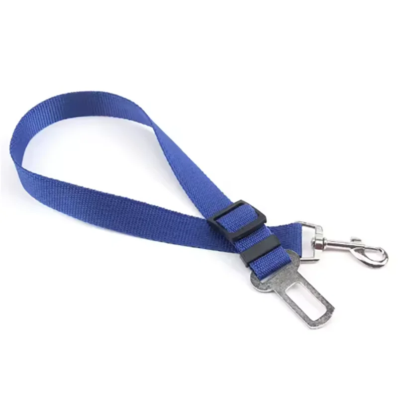 New Adjustable Dog Car Seat Belt Retractable Pet Safety Leash Crash-Proof Vehicle Travel Essential for Dogs