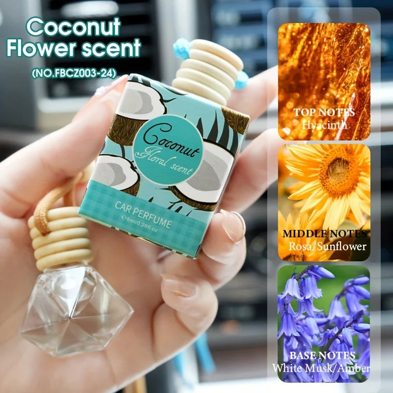  Car Air Freshener Mini Aromatherapy Essential Oil Odor Eliminator Kit Humidifier Gift Box Air Purifier Car Diffuser Long Lasti