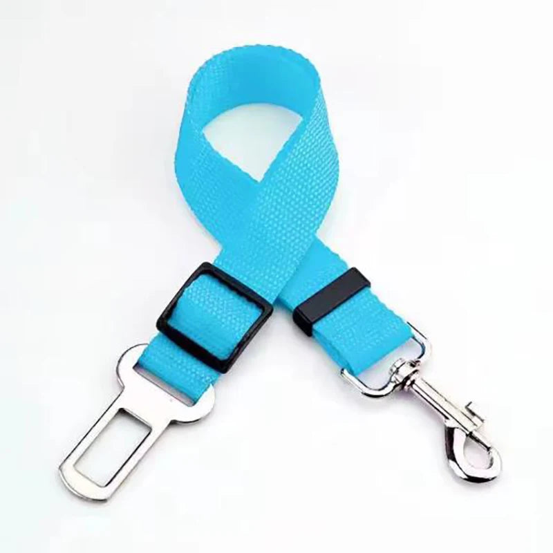 New Adjustable Dog Car Seat Belt Retractable Pet Safety Leash Crash-Proof Vehicle Travel Essential for Dogs